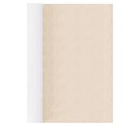 QUARKZMAN Toppe per Riparazione in Lino 15 3/4"x79" Autoadesive per Tessuti di Lino Pregiati per divani, Mobili, Abbigliamento, Beige