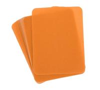 QUARKZMAN Toppe Termoadesive per Riparazioni Tessuti per Indumenti Rammendare Tessuti 4,9"x3,7" per Riparazione Decorazione Buchi Vestiti Pantaloni Borse 18pz, Arancia