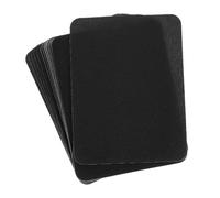 QUARKZMAN Toppe Termoadesive per Riparazioni Tessuti per Indumenti Rammendare Tessuti 4,9"x3,7" per Riparazione Decorazione Buchi Vestiti Pantaloni Borse 18pz, Nero