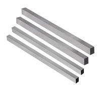 QUARKZMAN Tornio Utensile Punta Set 10mmx10mmx200mm 12mmx12mmx200mm, Quadrato HSS (Alta Velocità Acciaio) Tornio Tornitura Utensili Fly Taglierina Fresa Blank, 4pz