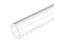 QUARKZMAN Tubo in acrilico trasparente, rigido, rotondo, in plastica, 19 mm, ID 25 mm, OD 10", per lampade e lanterne, sistema di raffreddamento ad acqua