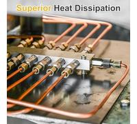 QUARKZMAN Tubo In Rame T2 0.04"ID X 3/32"OD X 5Ft, Tubo Di Refrigerazione In Rame Puro Al 99% Senza Saldature Coil Flessibile Per HVAC, Condizionatori, Frigoriferi, Industria, Fai Da Te