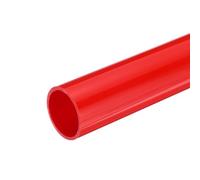 QUARKZMAN Tubo Rigido, PVC Rigido Rotondo Tubo 35,2mm 40mm Matrice 350mm Tubo Flessibile in PVC, Rosso Alto Impatto per Acqua Tubo Artigianato Cavo Manica
