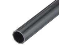 QUARKZMAN Tubo Rigido Rotondo in PVC 11mm ID 13mm OD 350mm Grigio Scuro ad Alta Resistenza per Tubi d'Acqua Artigianato Guaina per Cavi