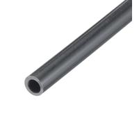 QUARKZMAN Tubo Rigido Rotondo in PVC 4mm ID 6mm(1/4") OD 350mm Grigio Scuro ad Alta Resistenza per Tubi d'Acqua Artigianato Guaina per Cavi