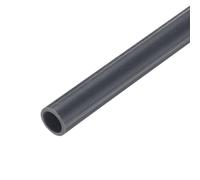 QUARKZMAN Tubo vuoto in PVC, 7 mm, ID 9 mm, rotondo, in PVC, 230 mm/9", lunghezza resistente agli urti per cavi, tubo dell'acqua, acquario, serra, giardino, grigio scuro