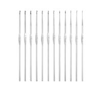 QUARKZMAN Uncinetto Uncino Acciaio Inox Acciaio Set 0,6mm-1,9mm Ferri Maglia Ferri da Uncinetto per Filati Fai Da Te Filato Artigianale, 24pz