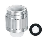 QUARKZMAN Valvola Di Controllo Del Flusso D'Acqua G1/2'' 1 Pezzo Valvola Di Arresto Per Doccia Con Guarnizione A Maglia Regolatore Sostituto Per Braccio Doccia Portatile Argento