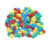 QUARKZMAN Vestiti Appendiabiti Marcatori Vuoto Etichette Adatta 3,5mm Asta per Indumento Codifica Colore Rosso/Giallo/Verde/Blu, 200pz