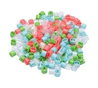 QUARKZMAN Vestiti Appendiabiti Marcatori Vuoto Etichette Adatta 3,5mm Asta per Indumento Codifica Colore Trasparente/Verde/Blu/Rosa, 200pz