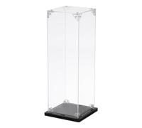 QUARKZMAN Vetrina in Acrilico, 10x10x30cm Casella Visualizzazione Trasparente Assemblare Scatola Presentazione Antipolvere Organizzatore Archiviazione per Action Figure Collezione