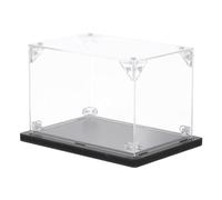 QUARKZMAN Vetrina in Acrilico, 10x15x10cm Casella Visualizzazione Trasparente Assemblare Scatola Presentazione Antipolvere Organizzatore Archiviazione per Action Figure Collezione
