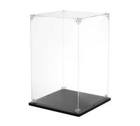 QUARKZMAN Vetrina in Acrilico, 20x20x30cm Casella Visualizzazione Trasparente Assemblare Scatola Presentazione Antipolvere Organizzatore Archiviazione per Action Figure Collezione