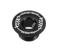 QUARKZMAN Vite di Copertura per Pedivella M18 Set in Lega di Alluminio Bullone di Fissaggio Pedivella Bici Bullone Braccio Pedivella Viti Tiara per Mountain Bike Nero