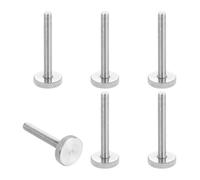 QUARKZMAN Viti A Testa Bombata M6x50mm Rigate, Viti A Testa Bombata In Acciaio Inossidabile 304 A Testa Piatta Bulloni Metrici A Testa Rigata A Diamante Manopole, Diametro 20mm 6 Pezzi