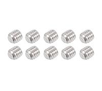 QUARKZMAN Viti Esagonali senza Testa M5 x 5mm x 50 Pezzi in Acciaio Inossidabile 304 con Guida Interna a Coppa per Maniglie delle Porte e Apparecchi di Illuminazione, [Tonalità Argento]