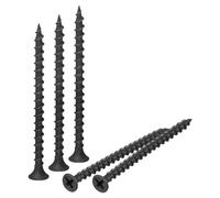 QUARKZMAN Viti per Lamiera a Testa Piatta M3,8x60mm, 50pz Viti per Legno con Testa Phillips, Ossido Nero, Viti Autofilettanti in Acciaio al Carbonio per Cartongesso