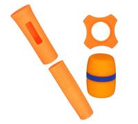 QUARKZMAN Wireless Handheld Microphone Handle Sleeve 1.57x5.51" for Karaoke | Rubber Handle Covers Silicone, Protective Mic Sleeve, Performance Stage, with Anti-slip Ring Cover Foam