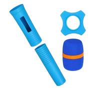 QUARKZMAN Wireless Handheld Microphone Handle Sleeve Rubber Handle Covers Silicone 1.57x5.51" Protective Mic Sleeve For Karaoke Performance Stage, With Anti-slip Ring Cover Foam