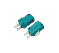 QUARKZMAN x 2 pz Premere Pulsante Attuatore AC 16A 125V/250V 1NO+1NC Verde | Micro Limite Interruttore, Normalmente Aperto Chiuso