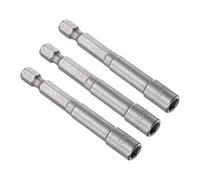 QUARKZMAN x 3pz Potenza Dado Driver 5.5mm Magnetico Presa Dado Setter | per Potenza Utensili, 1/4" Esagonale Gambo, 65mm Lunghezza, Esagonale