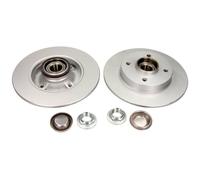 QUARO 2x Disco Freno Posteriore Ø249 MM Pieno Rivestito per Opel Crossland X 75