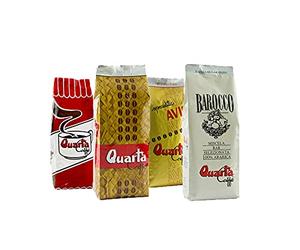 Quarta Box Degustazione Caffe La Rossa - Stuoia - Avio Oro - Barocco - 4 X 250 G