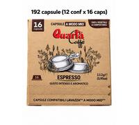 Quarta Caffè 192 Capsule Compatibili A Modo Mio 100% vegetali e compostabili