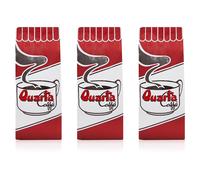 Quarta caffè 3 confezioni qualità rossa macinato, ogni confezione 500 gr