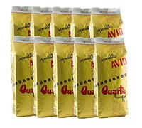 QUARTA Caffè Miscela AVIO ORO in GRANI 500gr 10 confezioni - Miscela classica di selezionate varietà ARABICA Fine blend of coffee processed in Salento, Apulia, Italy Feine kaffeemischung aus Salento