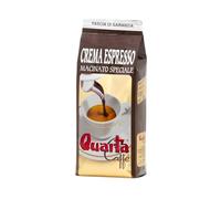 QUARTA Caffè Miscela Crema Espresso, Caffè Macinato, 250g, Arabica e Robusta, Corpo Pieno, Note di Cioccolato e Tabacco