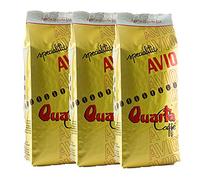 QUARTA Caffè varietà AVIO ORO MACINATO- Caffè DI MISCELA ARABICA 250gr Aroma intenso ed esclusivo - 3 confezione da 250gr. Prodotto in Puglia, Salento