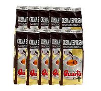 QUARTA Caffè varietà CREMA ESPRESSO MACINATO - Caffè DI MISCELA ARABICA 250gr Carattere forte e aromi floreali, animo ricco e corposo - 10 confezione da 250gr. Prodotto in Puglia, Salento