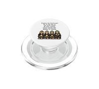 Quarta scimmia Smartphone Satire 3 Scimmie Divertenti Social Media PopSockets PopGrip per MagSafe