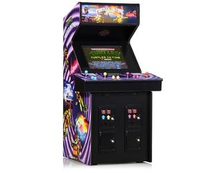 Quarter Arcades Official TMNT Turtles In Time 1/4 Sized Mini Arcade Cabinet by Numskull - Playable Replica Retro Arcade Game Machine - Micro Retro Console