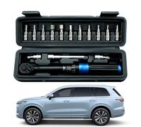 Quarter Inch Wrench, Torque Driver, Universal Repair Kit, Metal Fastening T | Precision Driver Featuring Fifteen Piece Configuration and Adjustable Control for Automotive Service Mechanical Tasks Frame A