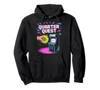 Quarter Quest Cultura Pop Retro Videogioco Felpa con Cappuccio