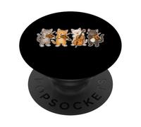 Quartetto d'archi Musicisti Uomini Donne Bambini Gatti Divertenti PopSockets PopGrip Adesivo