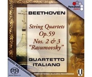 Quartetto Itali Beethoven: String Quartets, Op. 59, Nos 2 and 3, 'Rasumovs (CD)