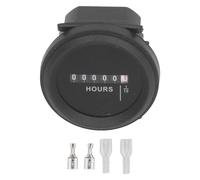 Quartz Mechanical Hour Meter | Exceptional Exactness 0-99999.99H Range for Motor Generator/Construction Machinery/Agricultural Equipment | 6-80VAC DC, Fully Sealed, 0.3W