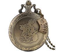 Quartz Pocket Watch Chain Necklace Pendant Pocket Watch Necklace Pocket Watch Wall Clock Men's and Women's Jewelry Accessories PokerAccessory