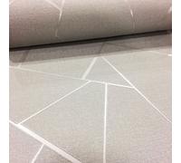 Quarzo Fractal Parati Geometrico Metallico Fine Decor - FD42280 Grigio/Argento
