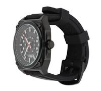 Quarzo -Orologio Resistente all'acqua, Elegante Movimento Multifunzionale -Cronogramma di Guardia del Quarzo Portatile per gli Uomini per gli Uomini (BLACK)