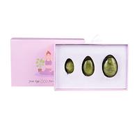 Quarzo Rosa Yoni Egg Set Donne Kegel Ginnico Massaggiatore di Giada Naturale Muscoli Serraggio Sfera di Cristallo Uova di Kegel con Scatola, Opale Collezioni di casa (Color : Xiuyu)
