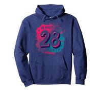 Quasi 30, Regalo per Il 28° Compleanno di Still Flirty Felpa con Cappuccio, Unisex per Adulti, Navy, L