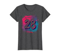 Quasi 30, Regalo per Il 28° Compleanno di Still Flirty Maglietta, Donna, Grigio Scuro, L