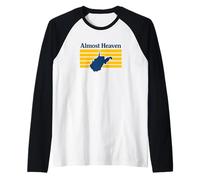 Quasi Paradiso West Virginia Retro Maglia con Maniche Raglan
