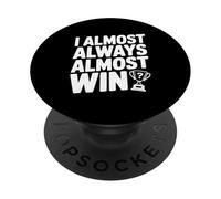 Quasi sempre vinco un giocatore divertente PopSockets PopGrip Adesivo