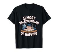 Quasi Valedictorian di Pisolino Divertente Laureato Senior Maglietta