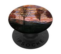 Quattro alberi di Egon Schiele (1917) PopSockets PopGrip Adesivo